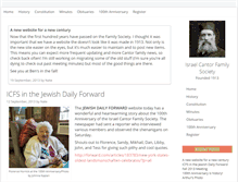 Tablet Screenshot of cantorfamilysociety.org